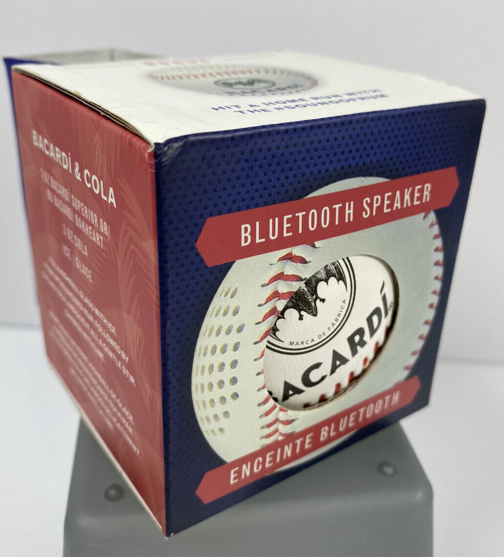 Bacardi Promotional Bluetooth Baseball Speaker - New, Complete, & Unique__
