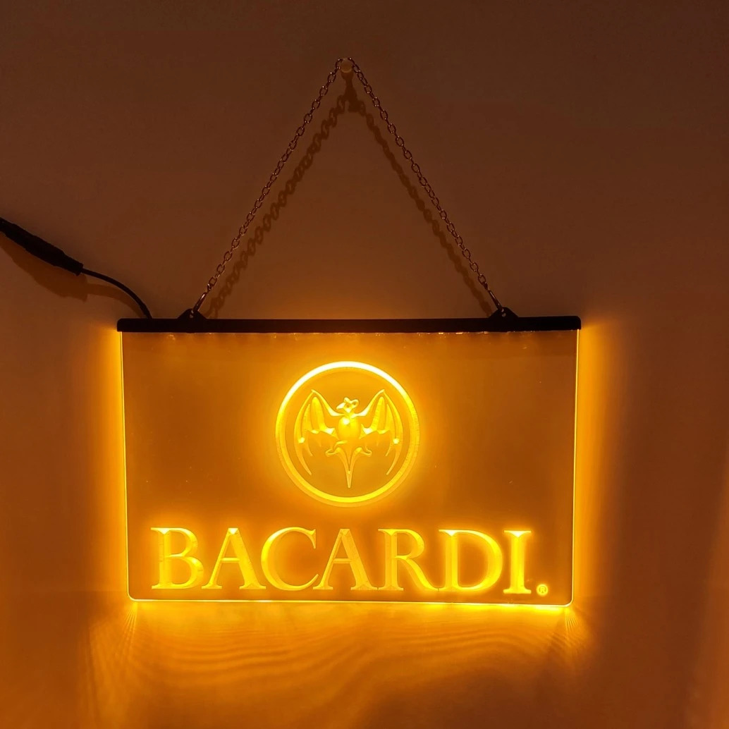 Bacardi Led Sign Rum Bar Club Liquor