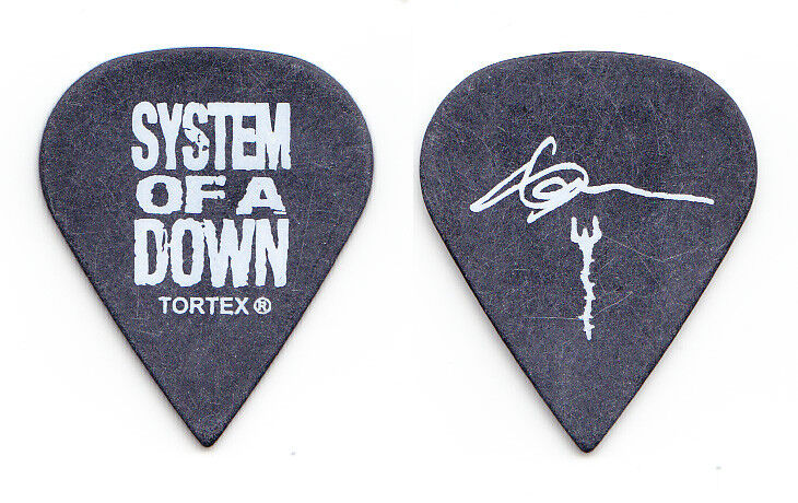 System Of A Down Shavo Odadjian Signature Black Guitar Pick - 2011 Tour Soad