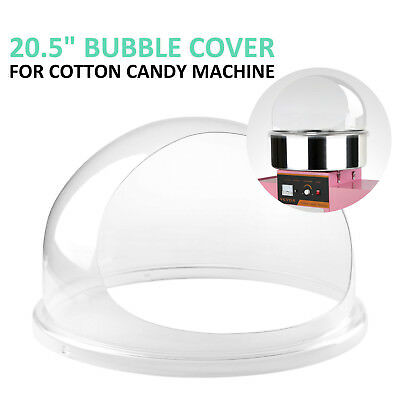 21" Commercial Cotton Candy Machine Cover Clear Floss Maker Bubble Shield Dome