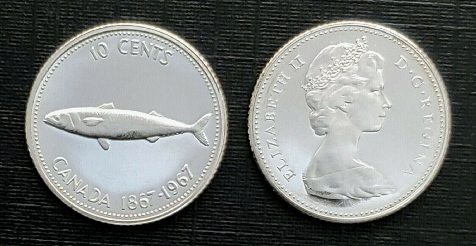 Canada 1967 Proof Like Silver Ten Cent Piece - Dime!!