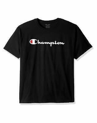 Champion T-shirt Script Logo Boys Jersey Tee Cotton Jersey Athletic Fit Classic