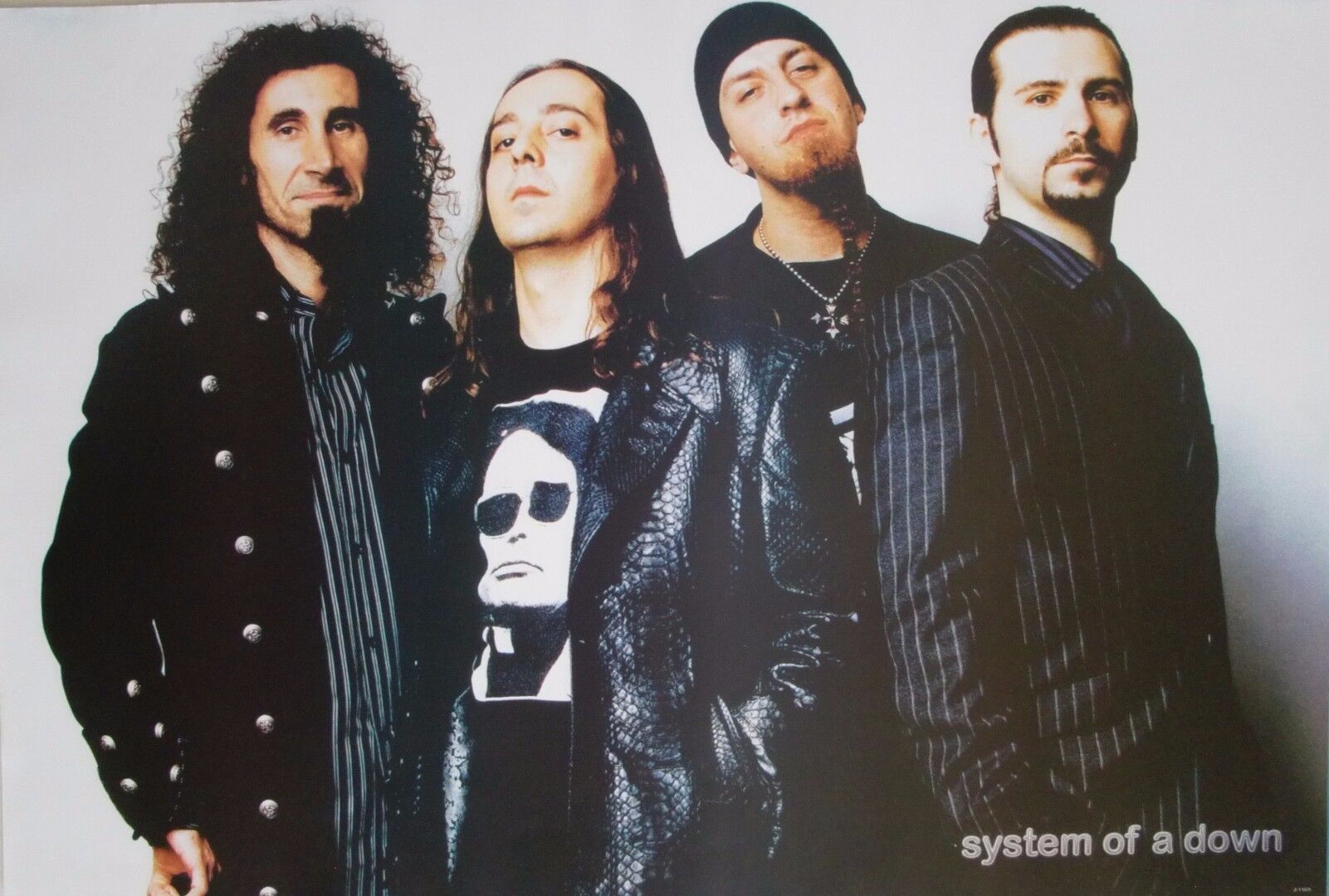 System Of A Down "band Standing Together In Black & White" Poster From Asia