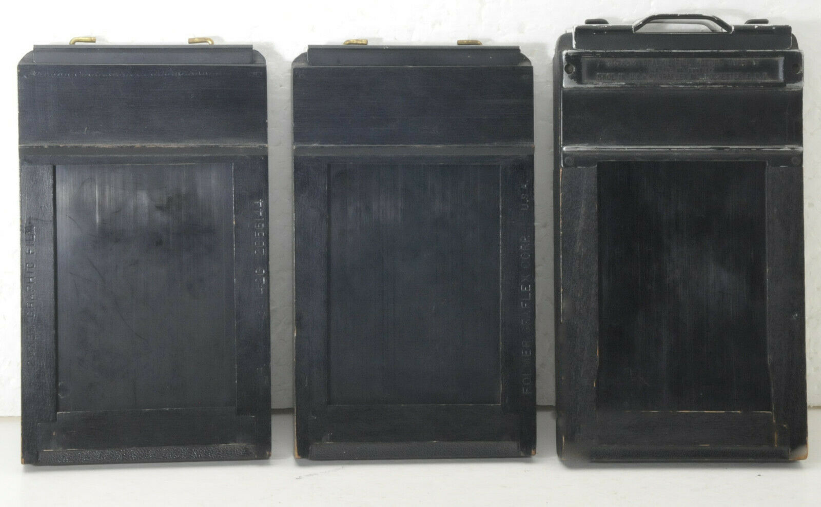 Three Graflex 2 ¼” X 2 ¼” Sheet Film Holders