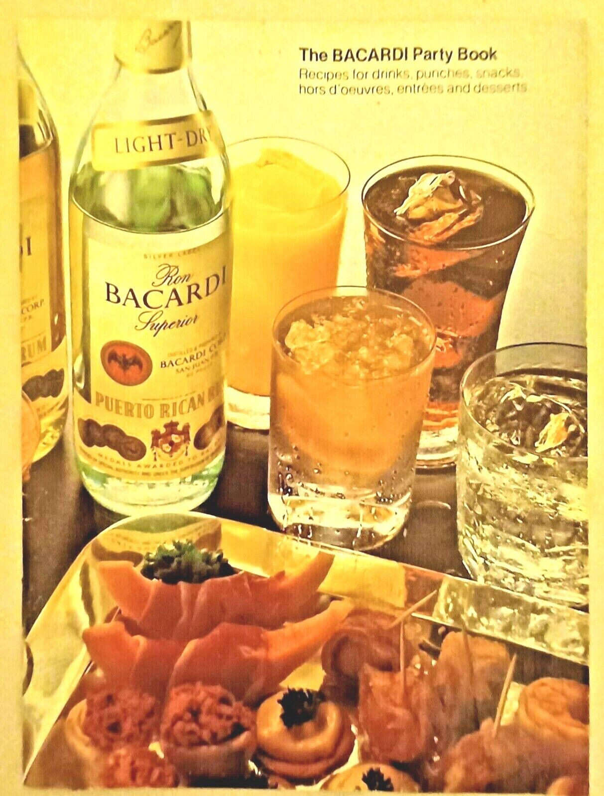 The Bacardi Party Book Recipes-drinks, Punches, Snacks