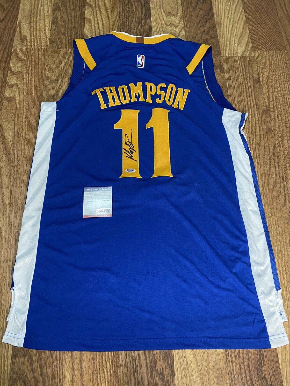 Klay Thompson Signed Jersey Autograph Psa/dna Golden State Warriors Autographed