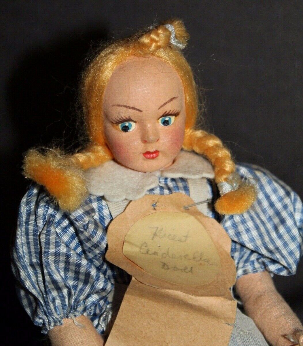 Vintage Artist Made Cinderella Cloth Doll