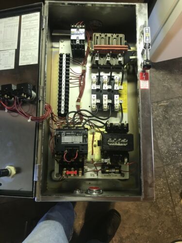 Square D Class 8538 Type Sdw 16 Industrial Control Panel Class 9070 Transformer
