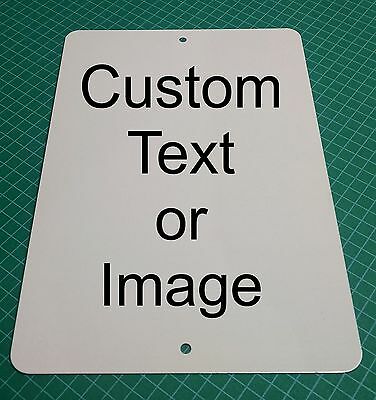 Personalized 8" X 12" Aluminum Metal Sign Customize With Text Or Picture