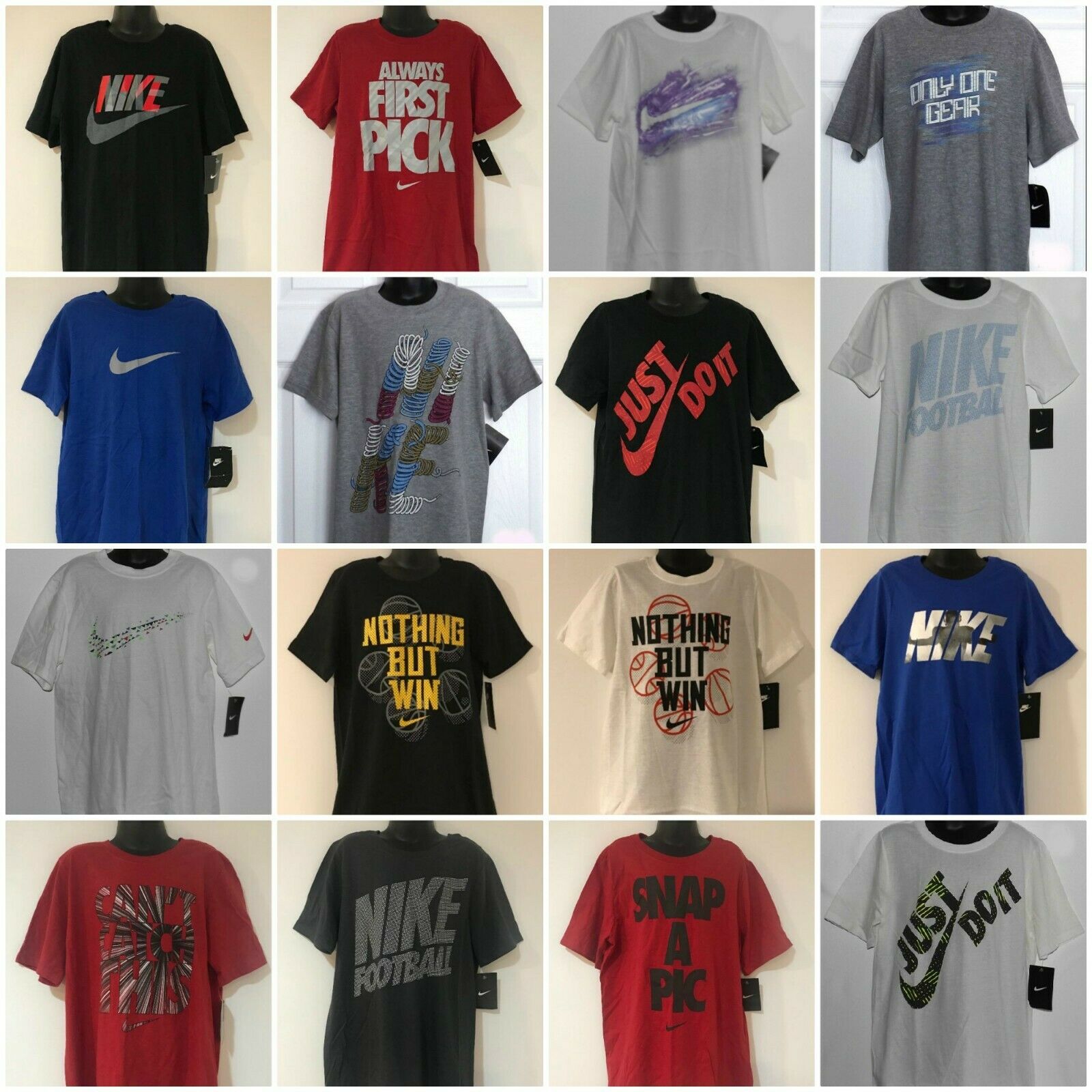 Nike Boy's Youth T-shirts Small (8) Medium (10-12) Large (14-16) Xl (18-20)