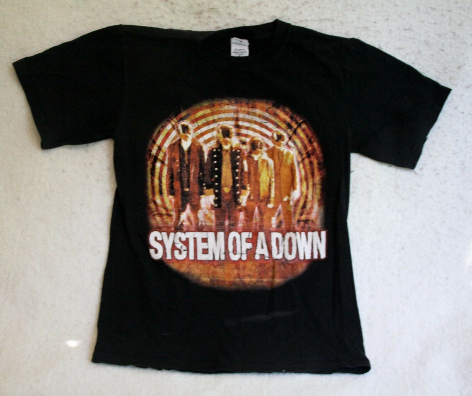 Vintage Band System Of A Down 2005 American Tour Graphic Band T Shirt Size Sm