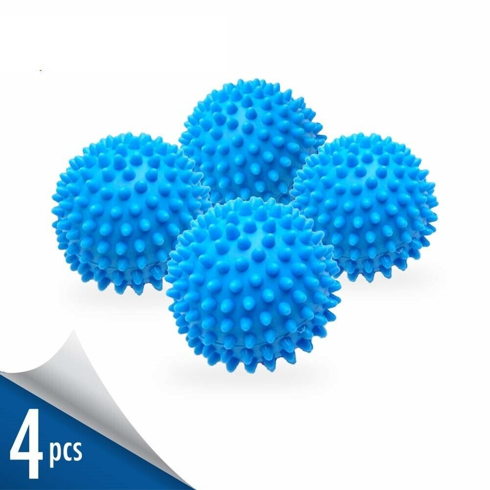 Dryer Balls 4 Pack Blue Reusable Dryer Balls Replace Laundry Drying Fabric Us