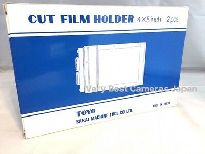 New Toyo Field 4x5 Sheet Film Holder [set Of 2]no.10141 Ch45iia1 Cut Film Holder