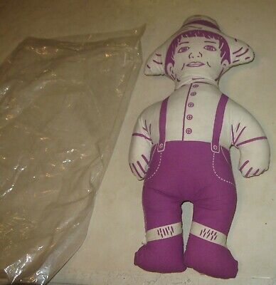 1960s Early Vintage Cerasota Heckers Flour Farmer Boy Cloth Advertising Doll