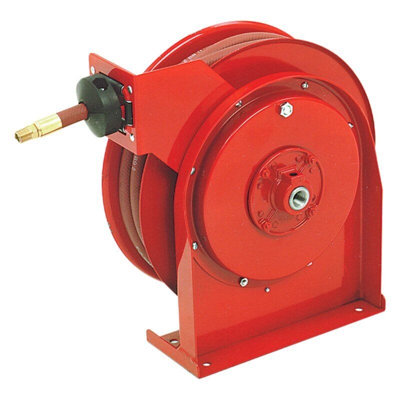 Pit Pal Reelcraft Spring Retractable Air Hose Reel W 3/8" X 50' Air Hose