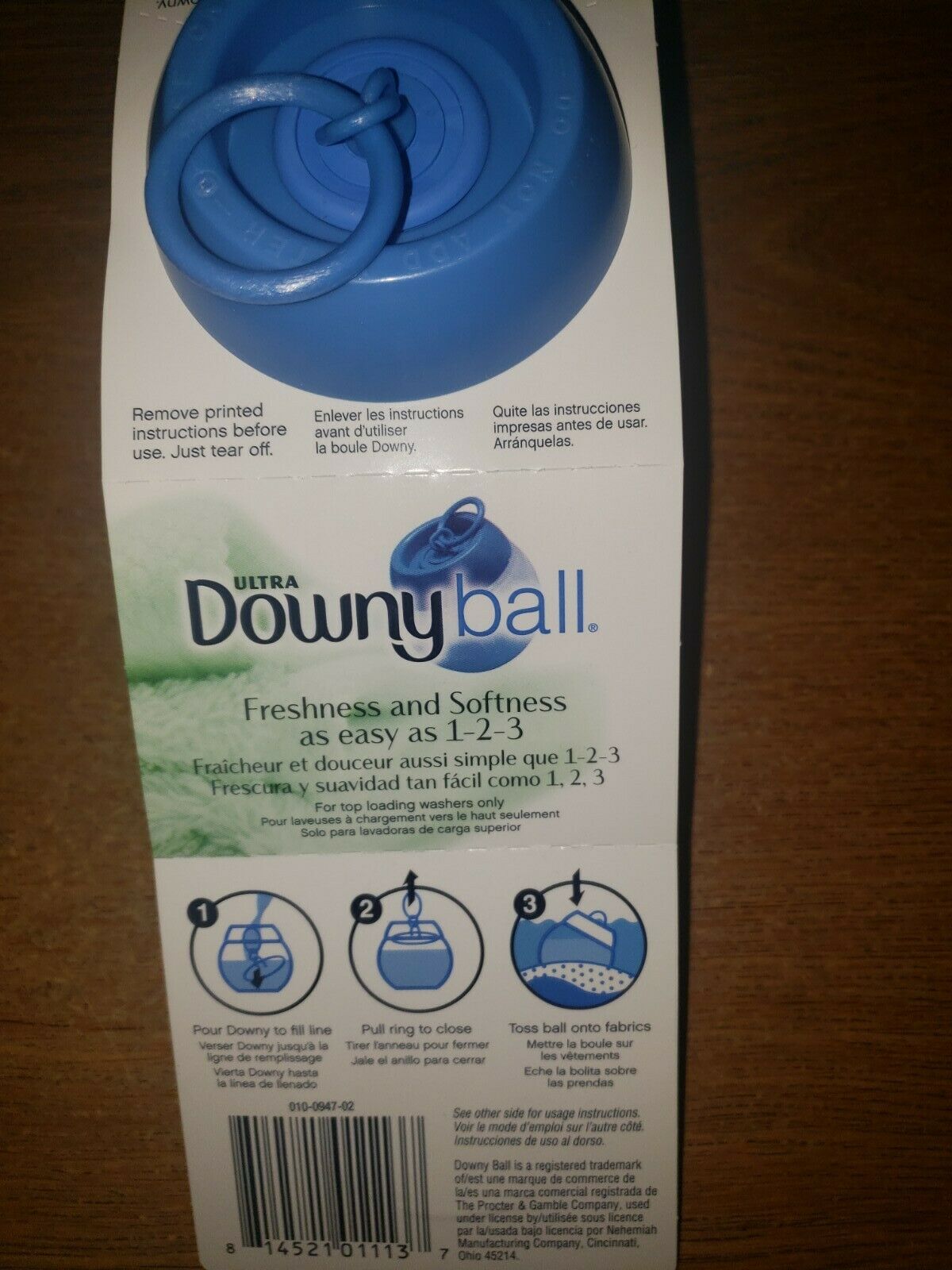 1 Downy Ball Freshness & Softness Fabric Softener Dispenser New