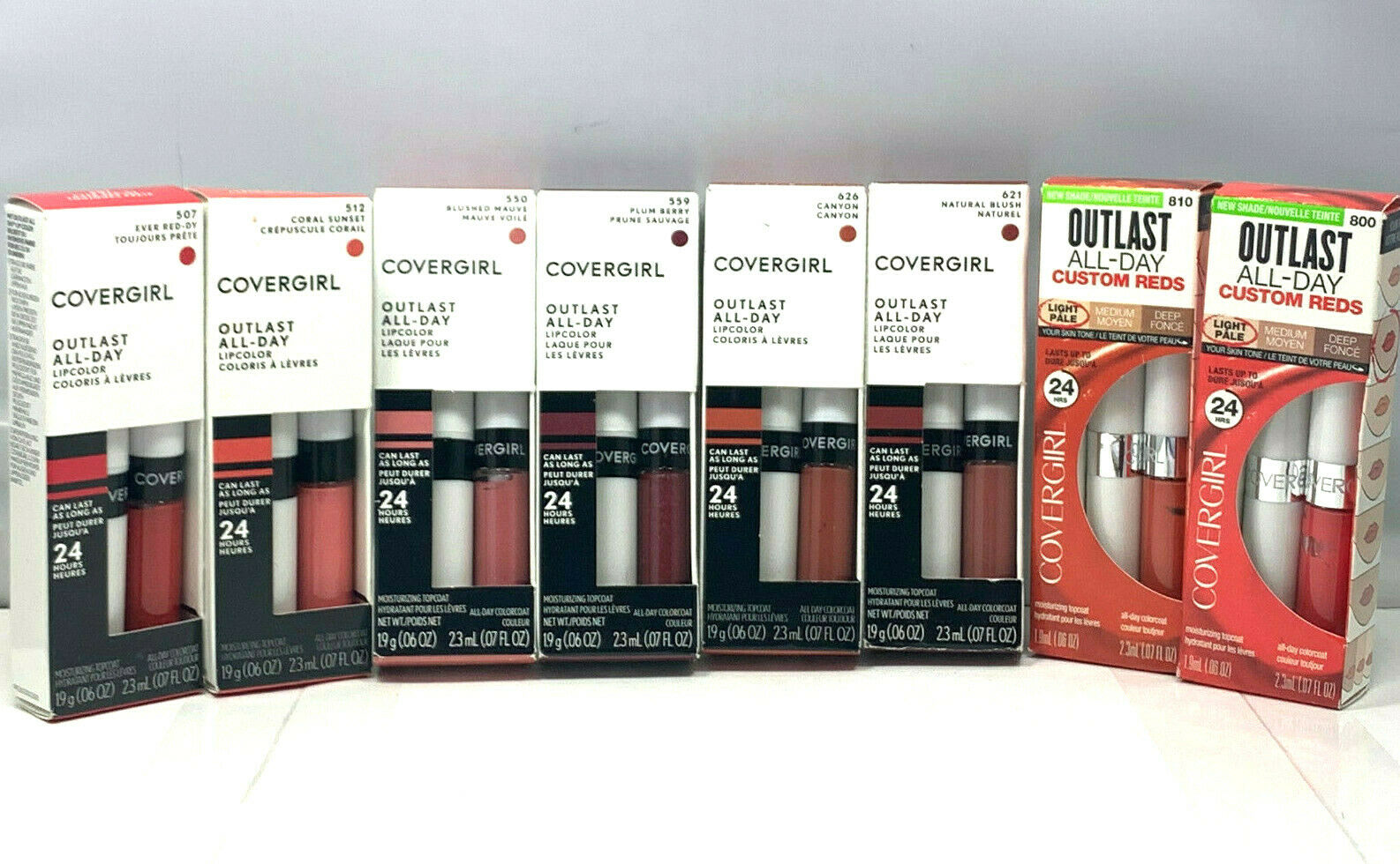 Covergirl Outlast All-day Lip Color With Topcoat (.06oz/.07oz.) New; You Pick!
