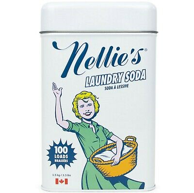Nellie's All Natural Laundry Soda 100 Load Tin, 3.3 Lbs.