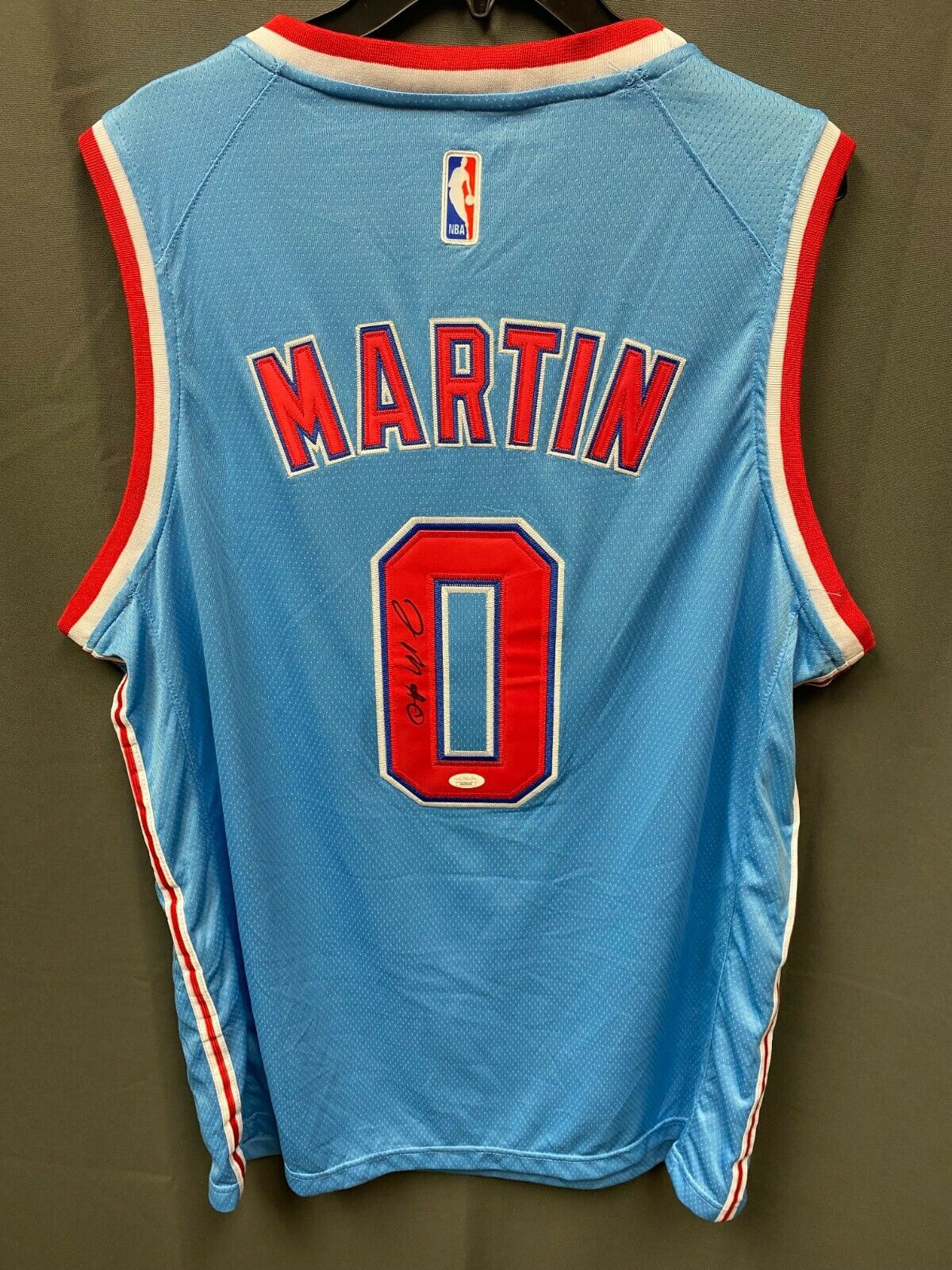 Jeremiah Martin #0 Signed Brooklyn Nets Nike Jersey Autograph Auto Jsa Coa Sz L